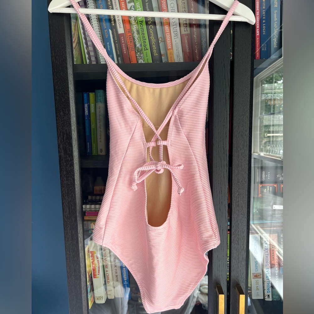 Pink Strappy Swimsuit